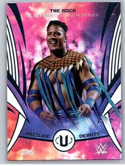2025 Topps Universe WWE #DDE-9 The Rock Dazzling Debuts