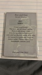 Run and Gun 2015 Tom Brady 3 Time Super Bowl MVP Jersey Card #NE0014 Patriots