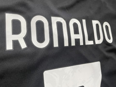 2021/22 Juventus Away Jersey #7 Ronaldo XL adidas Soccer Cygames CR7 Black Kit