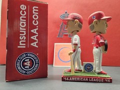 Mike Trout Los Angeles Angels MLB 2017 SGA Double Bobblehead NIB Dual MVP