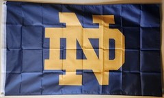 Notre Dame Fighting Irish NCAA Football Flag Double Side Print 3×5 Ft W/ Groms
