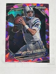 2025 Panini Prizm Black Football Peyton Manning Purple Cracked Ice /149 Colts