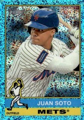 2025 Topps Heritage #286 Juan Soto Chrome Silver Sparkle Refractor