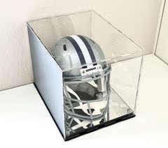 Full Size Camouflage Acrylic Football Helmet Display Case Camo Base, Back Mirror