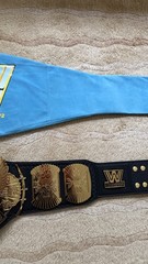 WWE Hulk Hogan Official Autographed Winged Eagle Championship Replica Title Belt