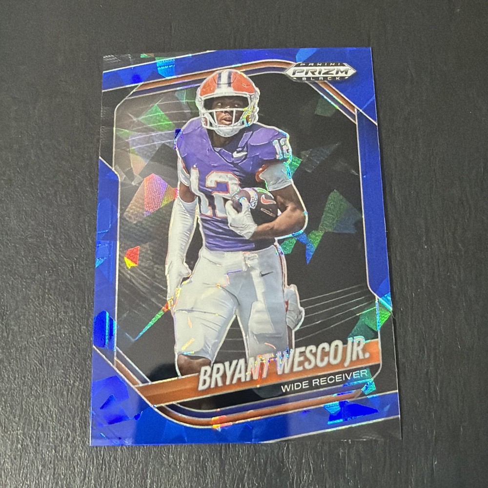 2025 Panini Prizm Black Blue Ice Bryant Wesco Jr. 020/125 #157 Clemson NIL
