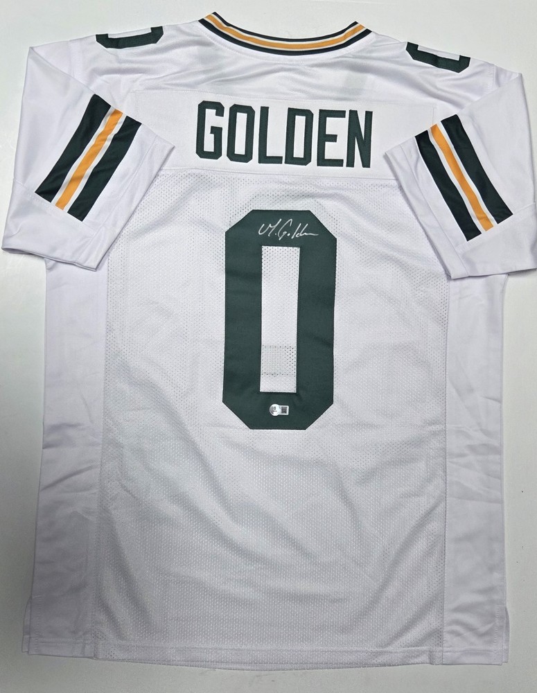 Packers Receiver MATTHEW GOLDEN Signed Custom Replica White Jersey AUTO – BAS