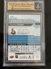 Thomas Chabot 2016-17 Upper Deck Young Guns #488 BGS 9.5 Senators RC NHL