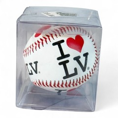 Las Vegas I LOVE LV Baseball Souvenir Display Ball Red Stitch New Gift