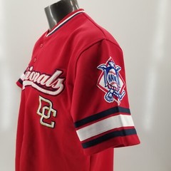 VTG Washington Nationals Nick Johnson Jersey Tru Fan 2000s MLB Stitched Sz L