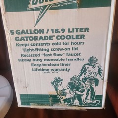 5 gallon 18.3 Liter Nfl Gotorade Cooler