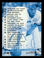 1996-97 Fleer Metal #17 Jerry Stackhouse Maximum Metal Card TOUGH INSERT
