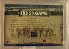 2005 PLAYOFF PRESTIGE FANS OF THE GAME AUTOGRAPH #FG-4 SUE BIRD – PSA EX-MT 6