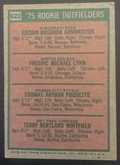 1975 Topps – Rookie Outfielders #622 Fred Lynn Boston Red Sox GOOD/FAIR