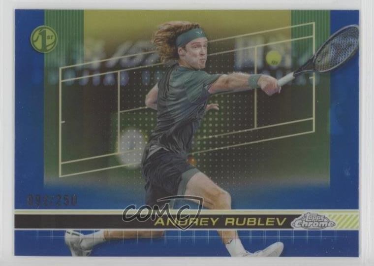 2024 Topps Chrome Blue Refractor /250 Andrey Rublev #34 Rookie RC 1cc7