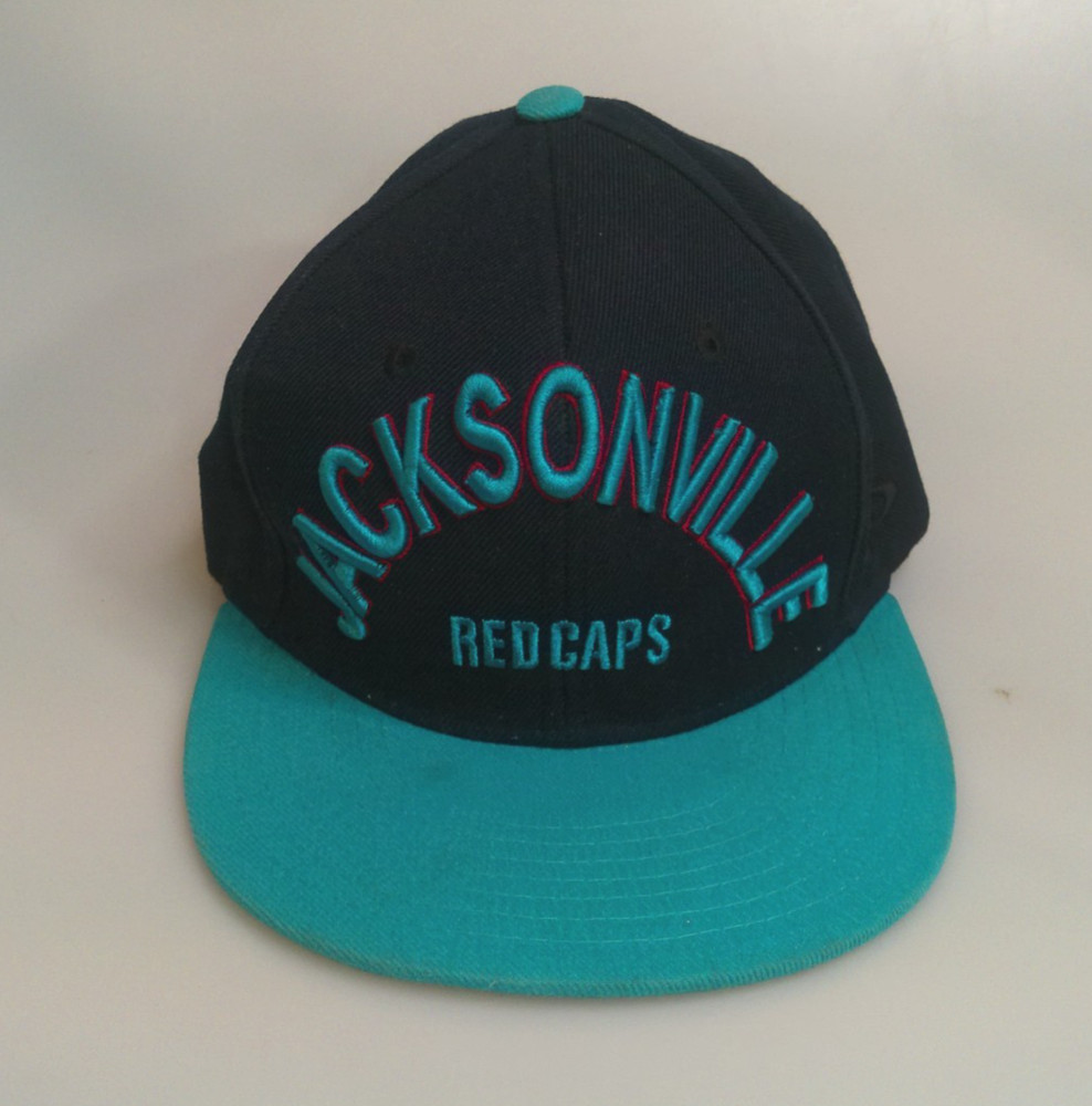 Jacksonville Red Caps Hat Negro Leagues NLBM Hatco Snapback Teal Navy Blue