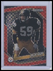 2025 Panini Prizm Black #120 Jack Ham Prizms Red Power #/75