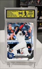 PLATINUM GRADED 10 George Lombard Jr. Topps NOW 2026 MLB DEBUT HR 1st NY Presale