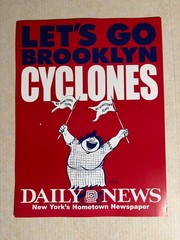 2001 DAILY NEWS Brooklyn Cyclones Bill Gallo 12×16&Prime; 2-Sided Poster FVF 7.0