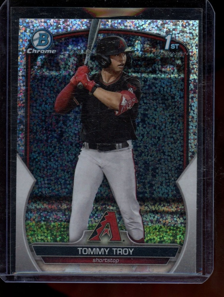 2023 Bowman Draft #BDC-103 Tommy Troy Chrome Sparkle Refractor 1st
