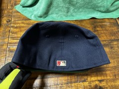 Boston Red Sox 1999 ASG Cascading Logo Navy Red NEW ERA FITTED 7 3/4 Green UV