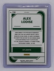 2026 Panini Donruss Optic Alex Lodise #134 Rated Prospect Orange Velocity Braves