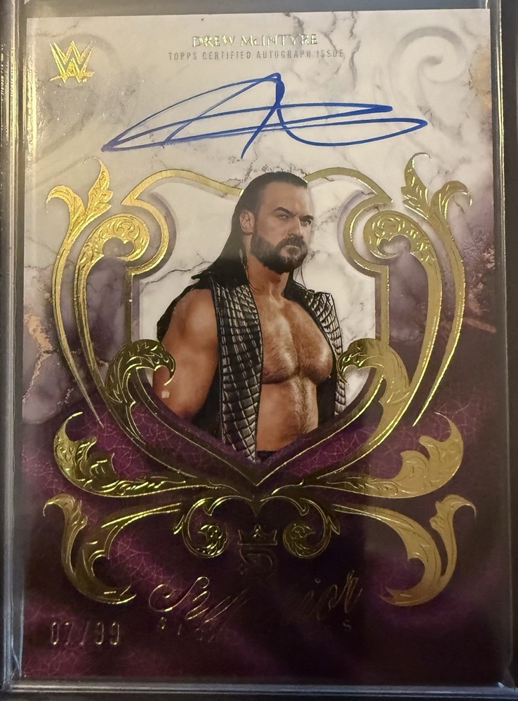 2025 Topps Royalty WWE Superior Signatures Drew McIntyre AUTO /99