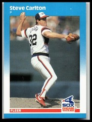 1987 Fleer #490 Steve Carlton Chicago White Sox