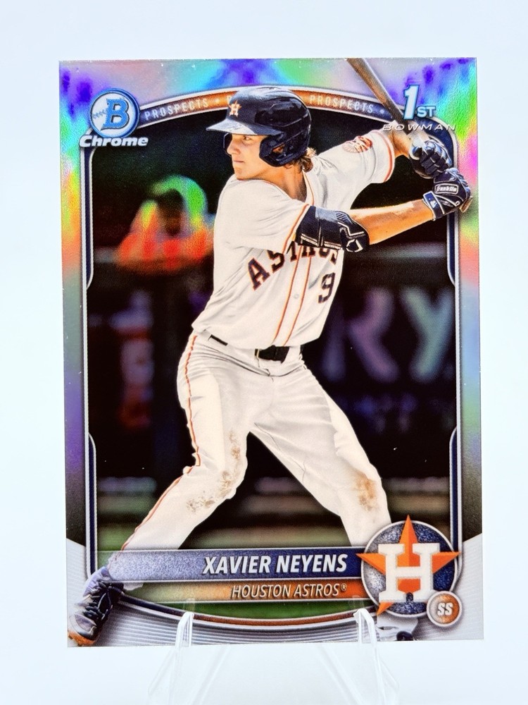 XAVIER NEYENS RC – SP 1st CHROME REFRACTOR #BDC-2 – 2025 Bowman Draft ASTROS