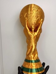 Full Size World Cup Trophy Replica 14.5” Gold Soccer Fan Collectible Printer3D