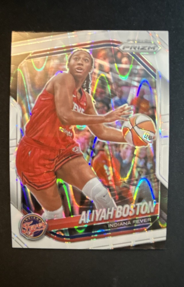 2025 Panini Prizm WNBA – Aliyah Boston #75 White Seismic Prizm