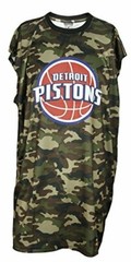 Zipway NBA Big and Tall Men&rsquo;s Detroit Pistons Performance Camo Sleeveless Shirt