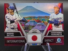 2024 TOPPS BOWMAN CHROME INTERNATIONAL IMPACT OHTANI/ YAMAMOTO #II-1