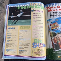 Serena Venus Williams ROOKIE COVER SI for Kids 1998 Smash Sisters W RC POSTER