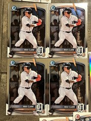 🔥⬛️Max Clark⬛️🔥1st Bowman 27 Card Lot 2023 Bowman Draft Prospect RC Tigers