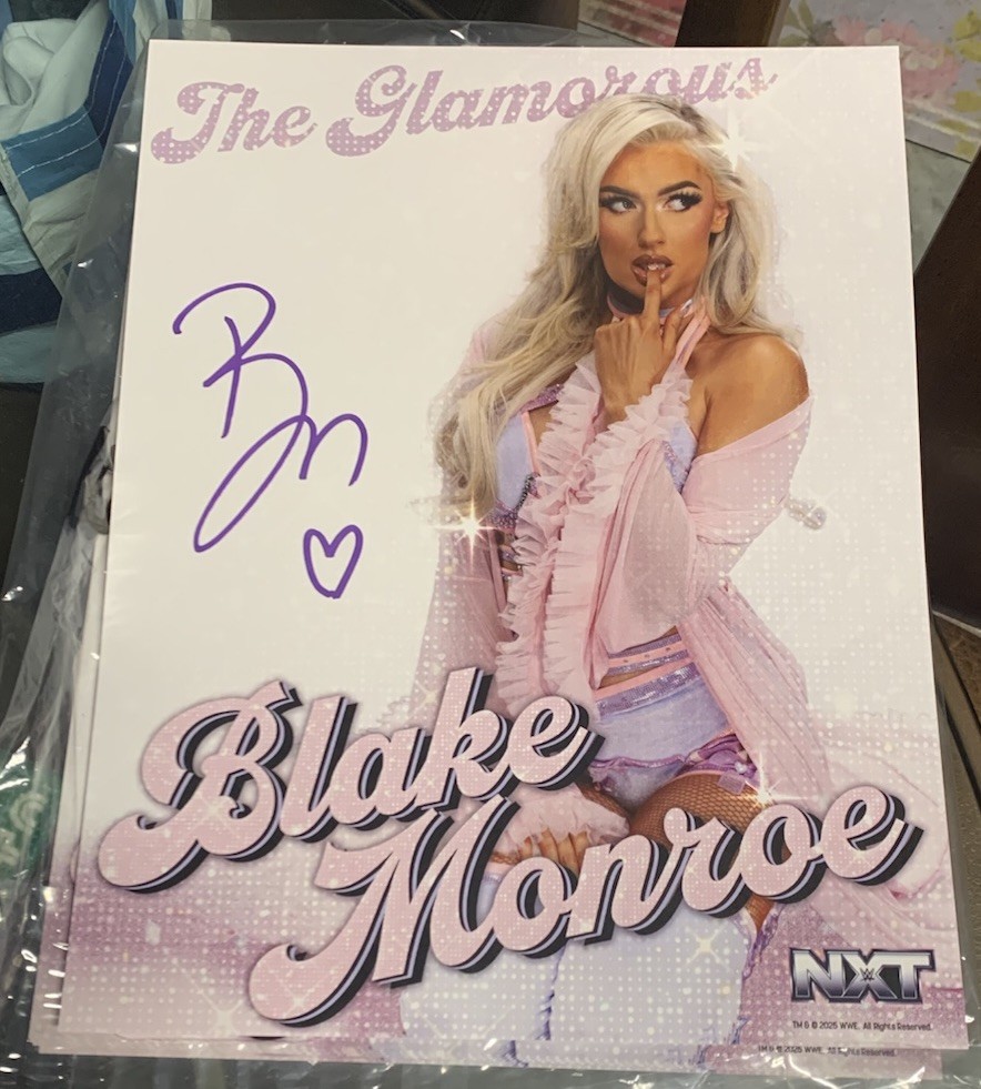 Blake Monroe WWE NXT Autograph Official Exclusive Photo 11×14 Mariah May Signed