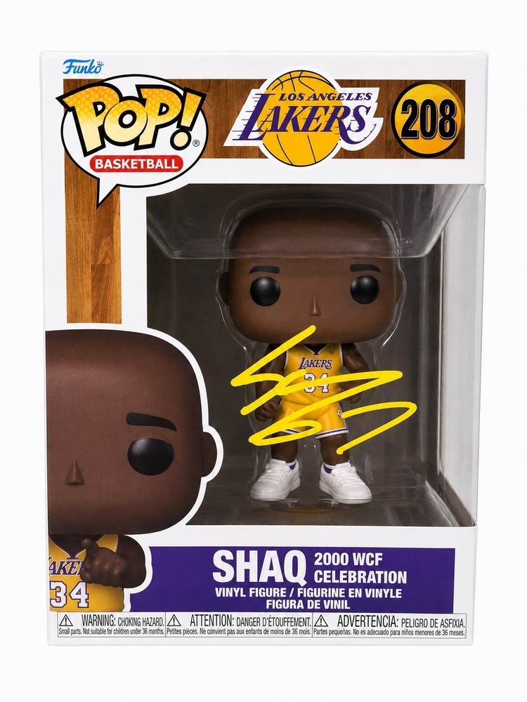 Shaquille O&rsquo;Neal Signed Shaq Funko Pop 208 Los Angeles Lakers Autographed w/ COA