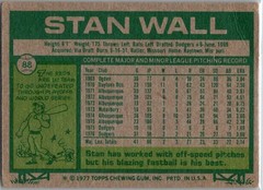 Stan Wall 1977 Topps Los Angeles Dodgers