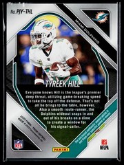 Tyreek Hill 2025 Panini Prizm Premier Jersey Silver Patch #PJY-THL Dolphins