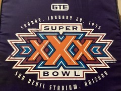 SUPER BOWL XXX (30) SEAT CUSHION,DALLAS COWBOYS,TROY AIKMAN,SWITZER,JERRY JONES