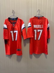 2026 Men&rsquo;s Jaylen Waddle #17 Dark Blue/White/Orange Stitched Jersey S-3XL