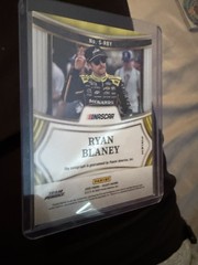 Panini 2025 Select Racing NASCAR Ryan Blaney Prizm Auto Insert and color wheel
