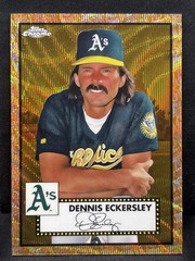 Dennis Eckersley 2021 Topps Chrome Platinum #532 Wave 03/50 Athletics