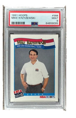 1991 Hoops USA Basketball Dream Team #588 Mike Krzyzewski PSA 9 DUKE GOAT Jordan