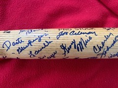 RARE! “1993 OTTO GRAHAM SPORTS LEGENDS SIGNED BAT!!” UNITAS+ OTTO+ FELLER!