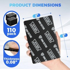 Ding Defend 4×6 Black Trading Card Shipping Protector 110 Pack – Sports Card …