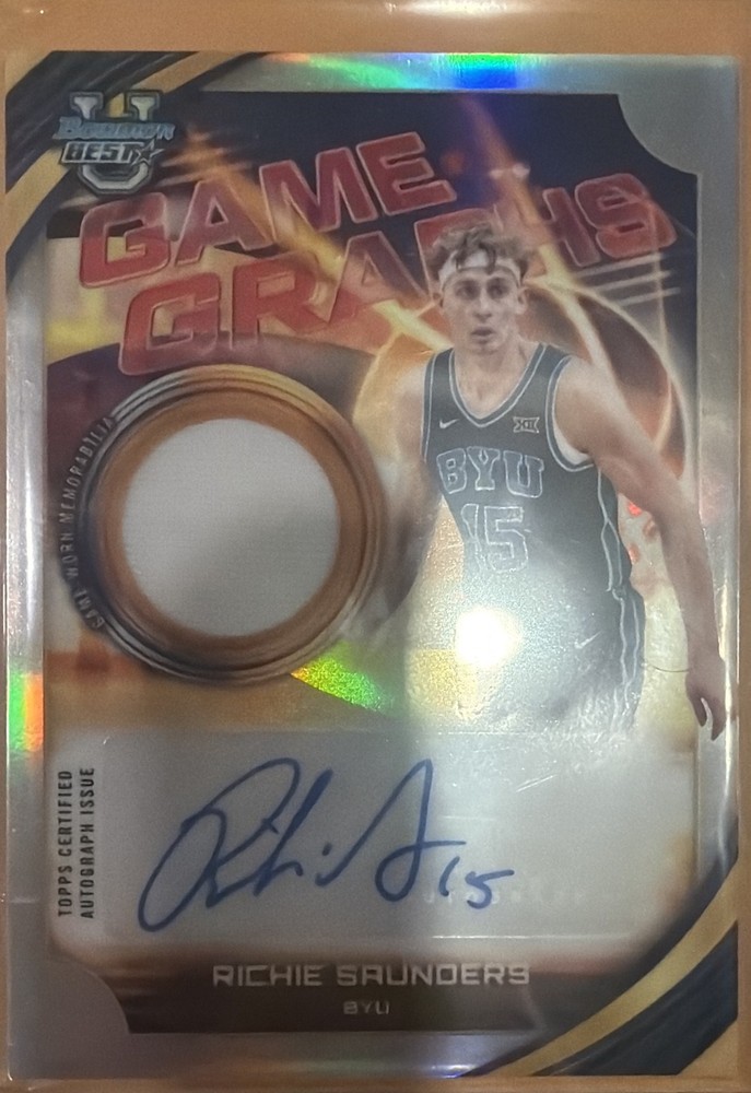 2025-26 Bowman University Best – Game Graphs Richie Saunders #GG-RS Refractor