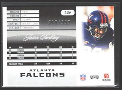 Jason Snelling 2007 Prestige Draft Picks Light Blue #206 SN,RC #/999 Falcons