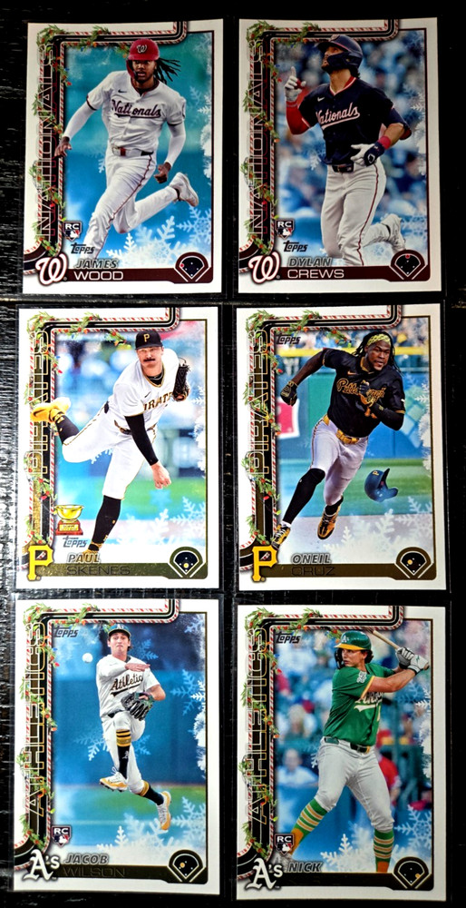 Paul Skenes James Wood Dylan Crews Jacob Wilson Nick Kurtz Oneil Cruz Topps RC