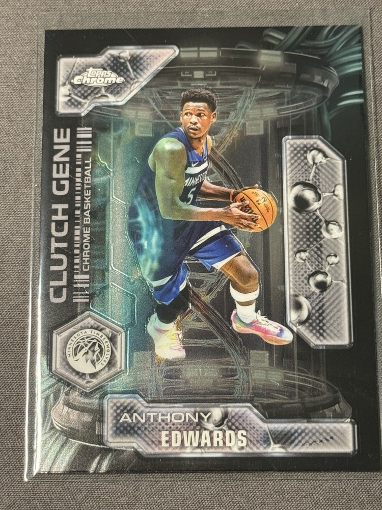 Topps 2025-26 Topps Chrome Clutch Gene Insert Anthony Edwards CG-4 Timberwolves